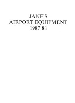 Jane’s Airport Equipment 1987-1988