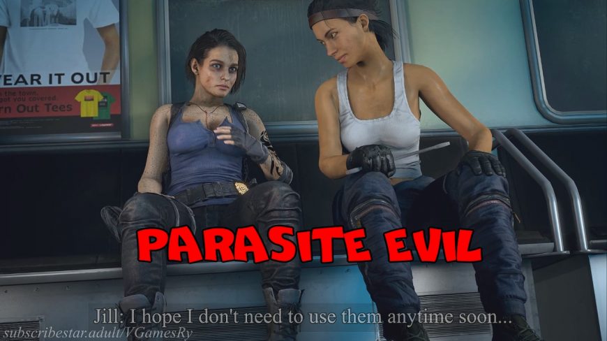 Parasite Evil [2023, Animated, 3DCG, Anal sex, Oral sex, Vaginal sex, Parody, Hardcore, Monster, Threesome, HDRip 1080p]