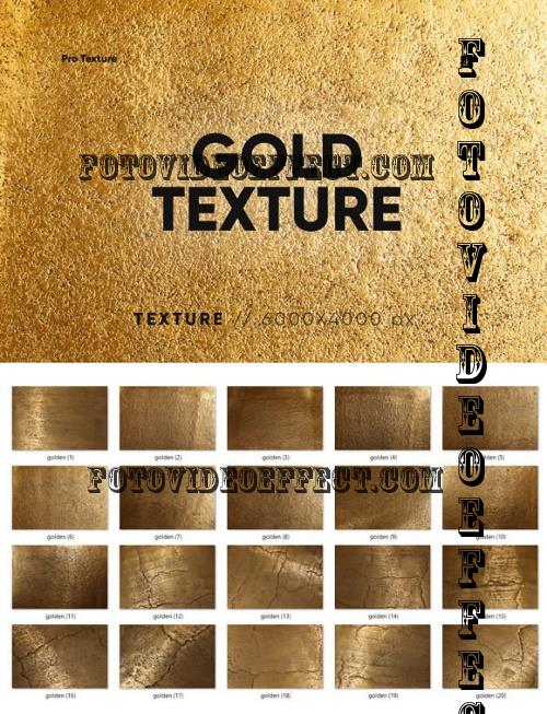 20 Gold Texture HQ - 10951195