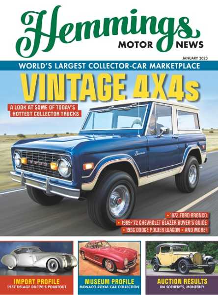 Hemmings Motor News №1 January 2023