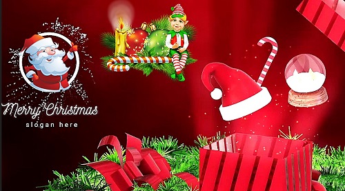 Videohive - Christmas Gift Box Logo Reveal 42165141 - Project For Final Cut & Apple Motion