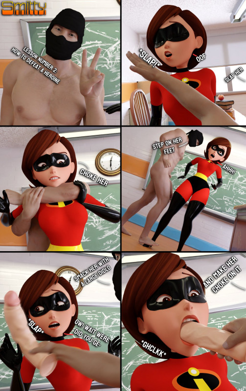 Smitty - How to defeat a Heroine, with Elastigirl (Ongoing) 3D Porn Comic