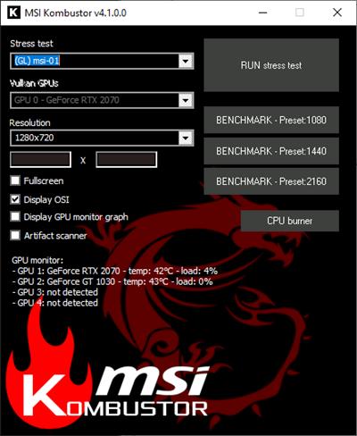 MSI Kombustor 4.1.19  (x64)