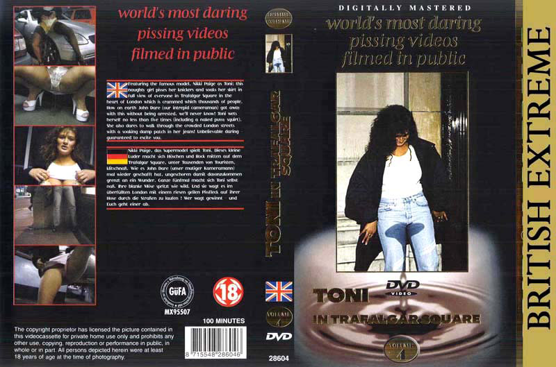 British Extreme #4 - Tony in Trafalgar Square / Британский Экстрим #4 - Тони на Трафальгарской площади (John Dare, British Extreme) [2000е г., Pissing, Public, Outdoor, DVDRip]