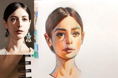 Steps to Creating Vivid Portraits with Coloured  Pencils