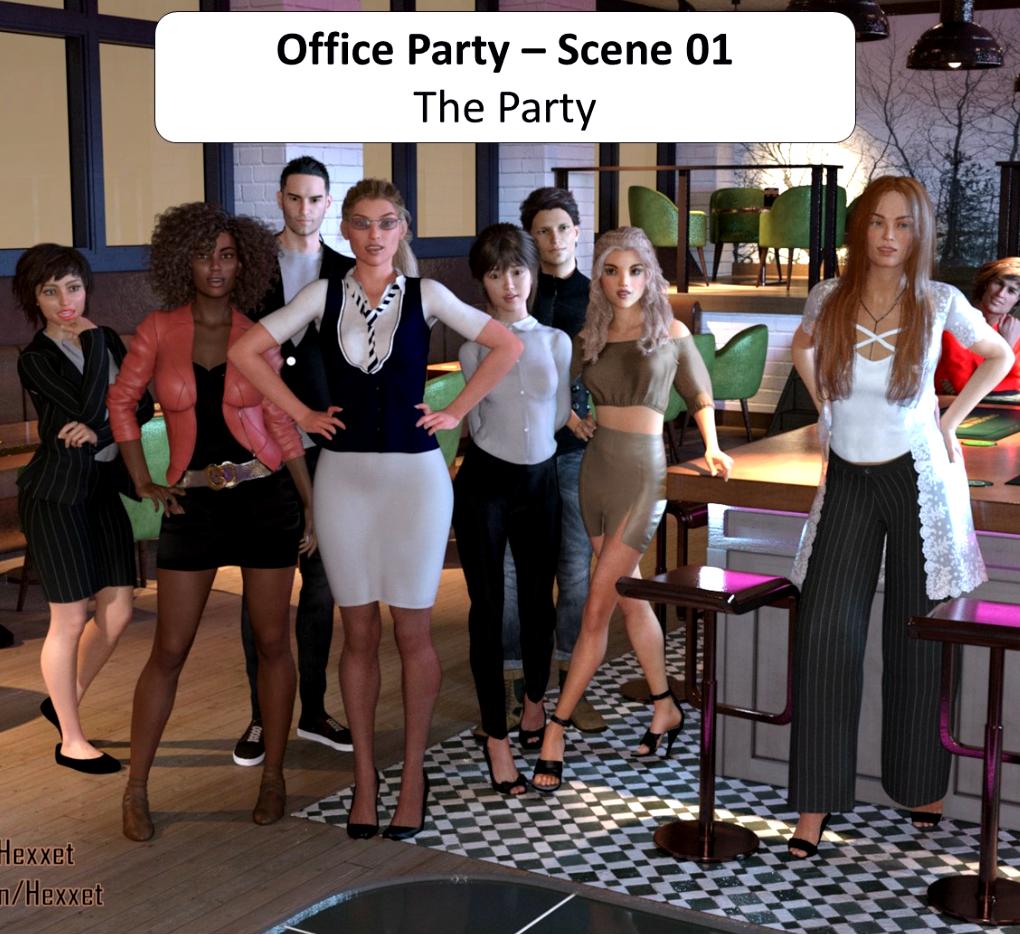 Hexxets - Office Party Scene 1