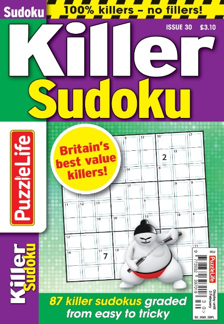 PuzzleLife Killer Sudoku – 08 December 2022