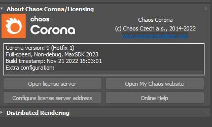 Chaos Corona 9 HF1 for Autodesk 3ds Max (x64)