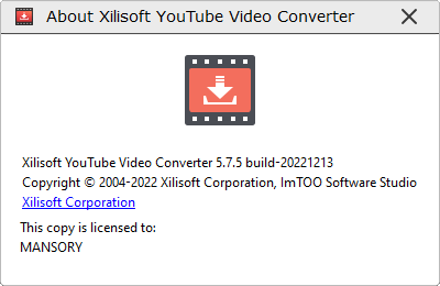 Xilisoft YouTube Video Converter 5.7.5