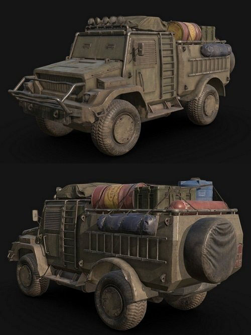 Nomad combat vehicle PBR 3D Model