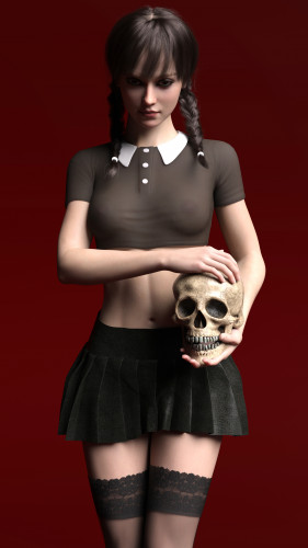DeletedCube3D - Wednesday Addams (The Addams Family)