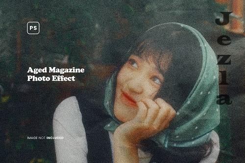 Aged Magazine Photo Effect - VZF4EB5
