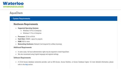 Schlumberger Waterloo Hydrogeologic AquaChem 11.0
