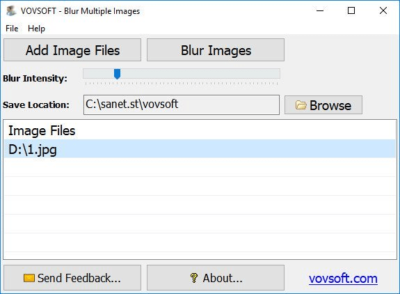 VovSoft Blur Multiple Images v2.0.0