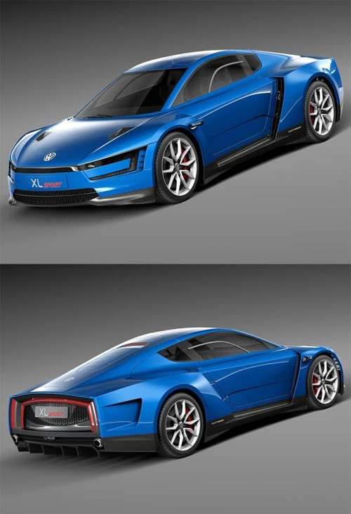 Volkswagen XL Sport 2015 3D Model