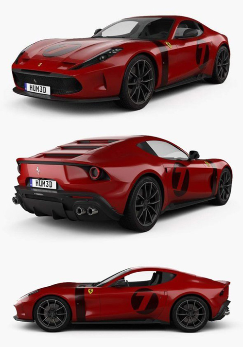Ferrari Omologata 2020 3D Model