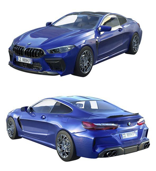 BMW M8 2019 3D Model