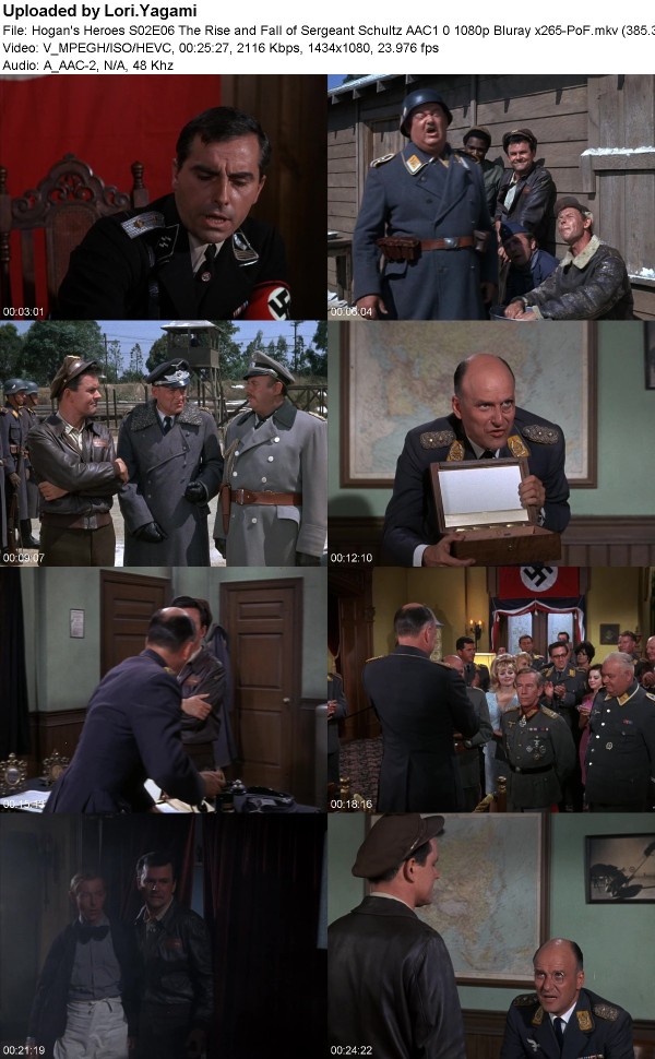 Hogan's Heroes S02E06 The Rise and Fall of Sergeant Schultz AAC1 0 1080p Bluray x265-PoF