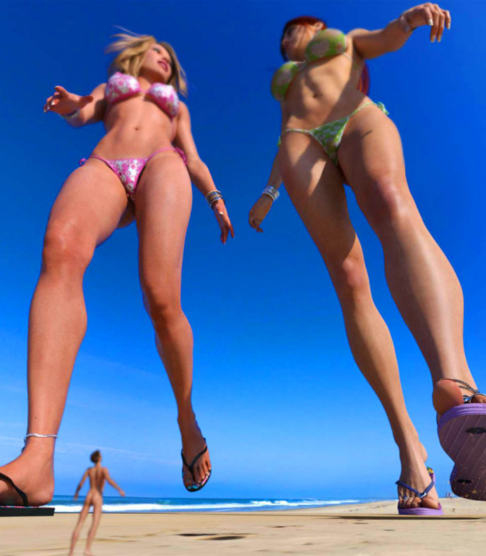 TheMaskedCollager - Walk on the Beach 3D Porn Comic