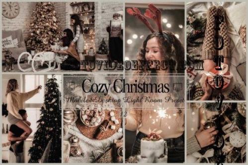 12 Cozy Christmas Mobile & Desktop Lightroom Presets, Xmas - 2345730