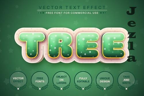 Fir Tree - Editable Text Effect - 10971037
