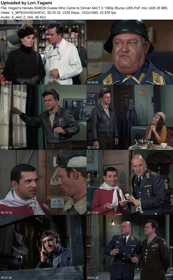 Hogan's Heroes S04E09 Guess Who Came to Dinner AAC1 0 1080p Bluray x265-PoF