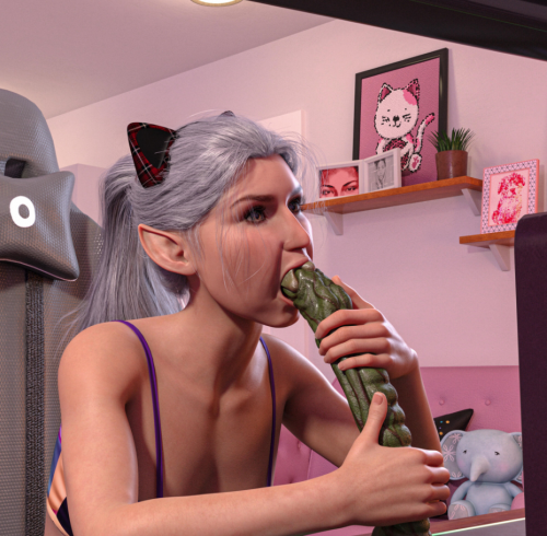 ThanusDestroyer - Minnea Streams 3D Porn Comic