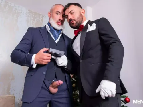 Men At Play – Christmas With The Butler – Adam Franco and Max Romano