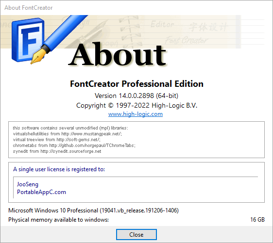 High-Logic FontCreator 14.0.0.2898 + Portable
