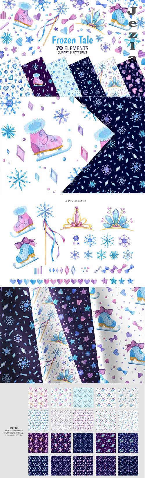 Frozen Tale Clipart & Patterns - 10970621