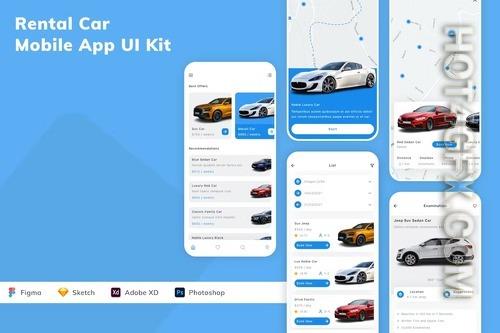 Rental Car Mobile App UI Kit