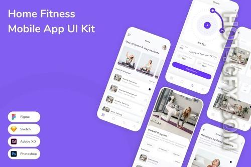 Home Fitness Mobile App UI Kit