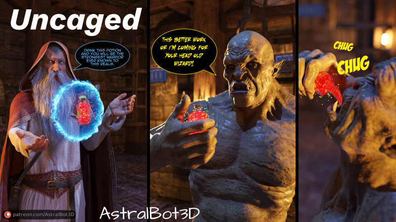 AstralBot3D - Uncaged 3D Porn Comic
