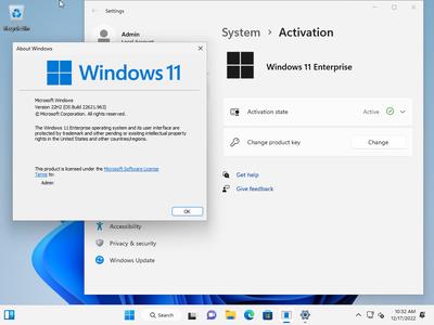 Windows 11 Enterprise 22H2 Build 22621.963 (No TPM Required) With Office 2021 Pro Plus Multilingual Preactivated (x64)
