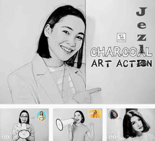 Charcoal Art Action - JT6V754