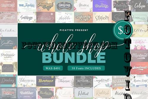 Whole Shop Bundle - 38 Premium Fonts