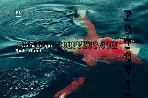 Horror Distortion Photo Effect - NN4E7N5