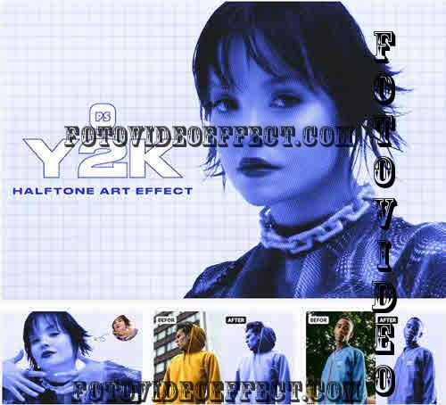 Y2K Halftone Art Effect - TAC4YZ5