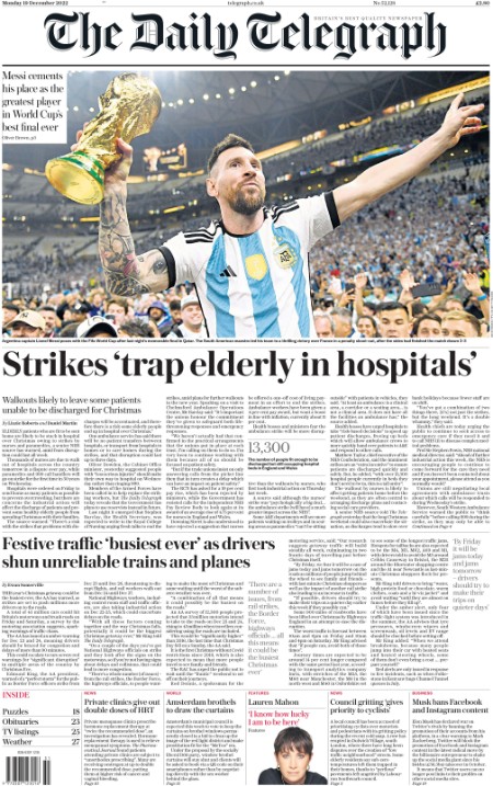 The Daily Telegraph - 19 December 2022