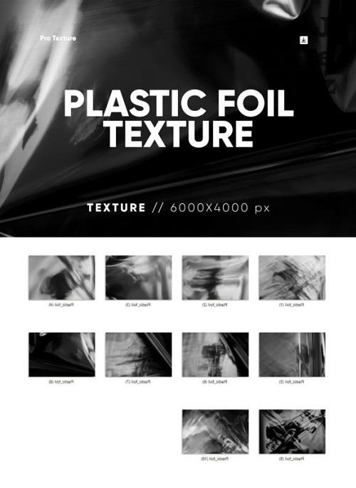 10 Plastic Foil Texture HQ - 10977379