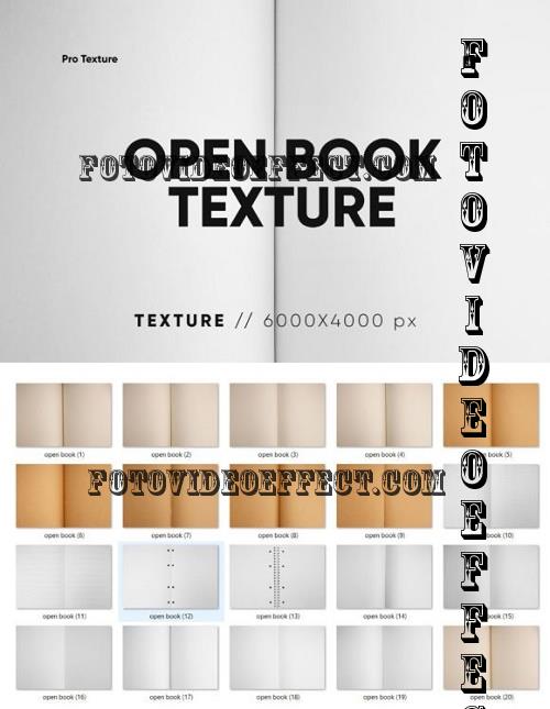 20 Open Book Textures HQ - 10977359