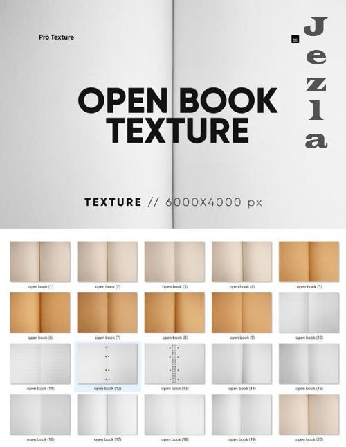 20 Open Book Textures HQ - 10977359