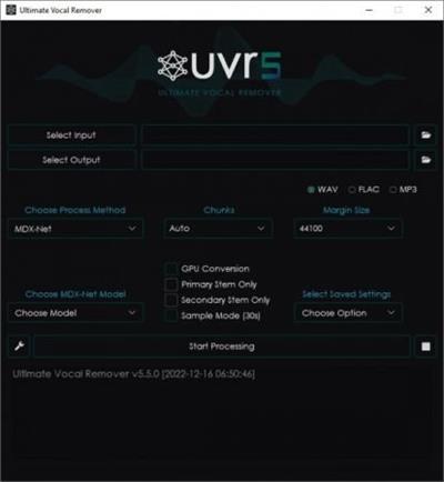 Ultimate Vocal Remover GUI v5.5.0 Complete (x64)