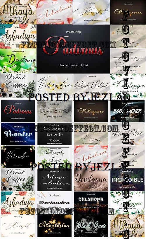 Best Collection 24 Font Bundles - 24 Premium Fonts