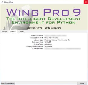 Wing IDE Professional 9.0.2 (Win / macOS / Linux) 