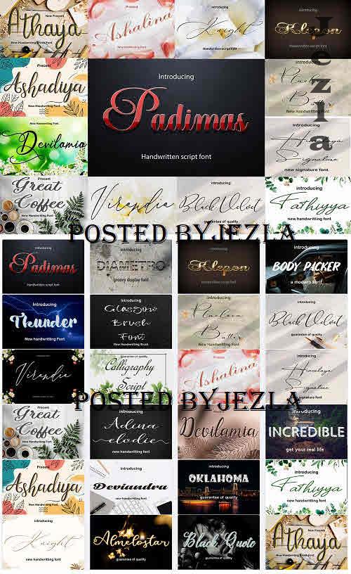 Best Collection 24 Font Bundles - 24 Premium Fonts