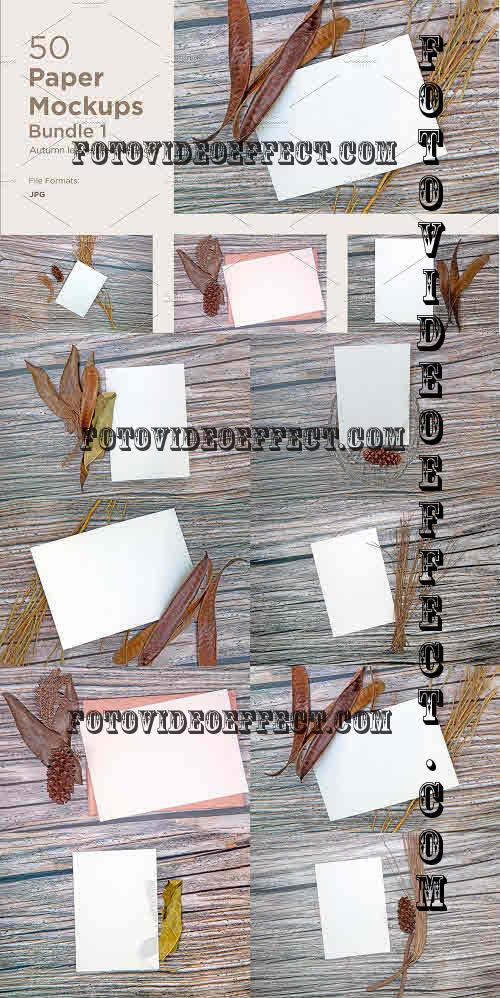 Greeting card Bundle in autumn theme V1 - 10978328