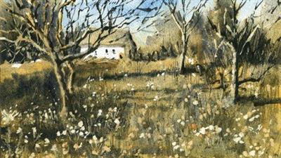 Magical Cottage Scene - Watercolor Landscape  Essentials F73618dab36dc06b2627d47ee90a902c
