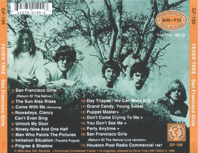Fever Tree - San Francisco Girls (1968-70) (2003)Lossless Fever Tree - San Francisco Girls (1968-70) (2003)Lossless