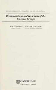 Representations and Invariants of the Classical Groups